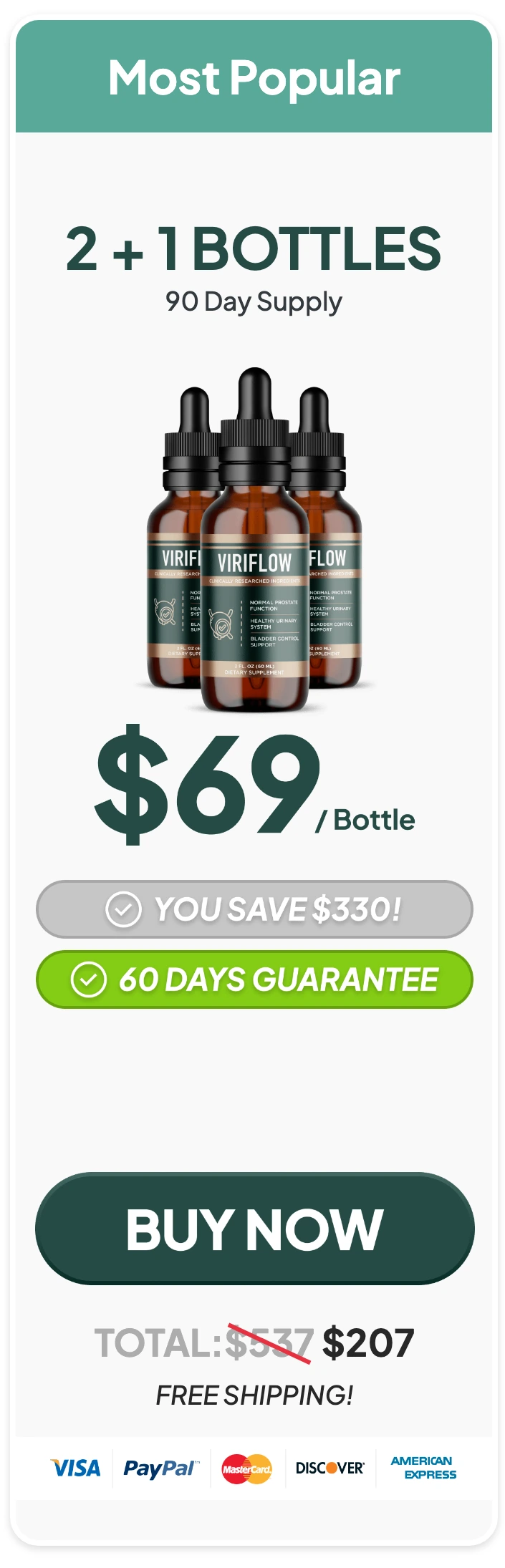 ViriFlow 3 bottles
